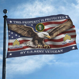 Unique Custom Name, Rank, Year, US Army Grommet Flag VPVC108501, Gifts For Army Veteran, Gifts For Dad, For Husband, Best Gifts On Father's Day, Independence Day, Veterans Day. 2 1741665365899.jpg