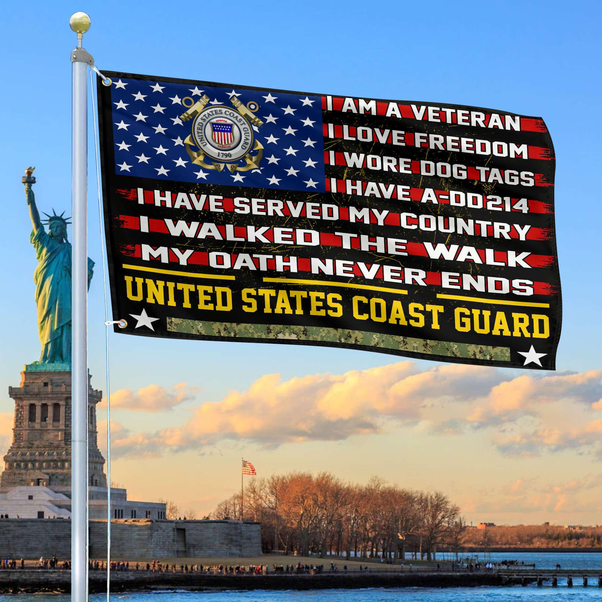 Premium USCG Veteran Grommet Flag Gift For Veterans Day, Father’s Day, Memorial Day VPVC100105 Premium USCG Veteran Grommet Flag Gift For Veterans Day, Father’s Day, Memorial Day VPVC100105
