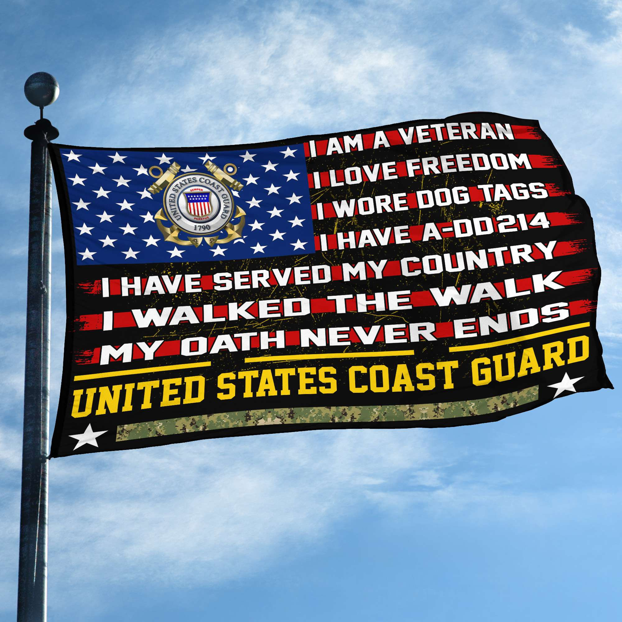 Premium USCG Veteran Grommet Flag Gift For Veterans Day, Father’s Day, Memorial Day VPVC100105 Premium USCG Veteran Grommet Flag Gift For Veterans Day, Father’s Day, Memorial Day VPVC100105