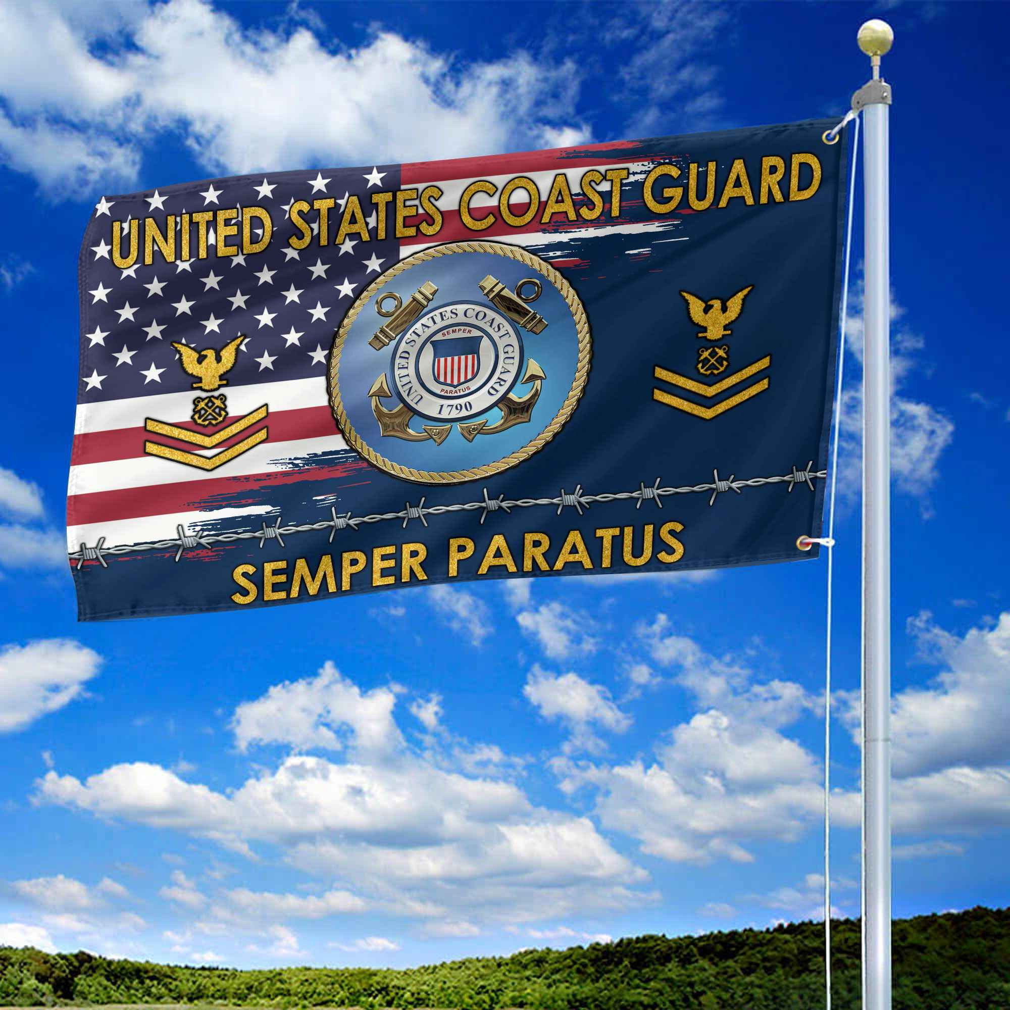 Unique Custom Name, Rank USCG Grommet Flag VPVC109605, Gifts For Coast Guard Veteran, Gifts For Dad, For Husband, Best Gifts On Father’s Day, Independence Day, Veterans Day. Unique Custom Name, Rank USCG Grommet Flag VPVC109605, Gifts For Coast Guard Veteran, Gifts For Dad, For Husband, Best Gifts On Father’s Day, Independence Day, Veterans Day.