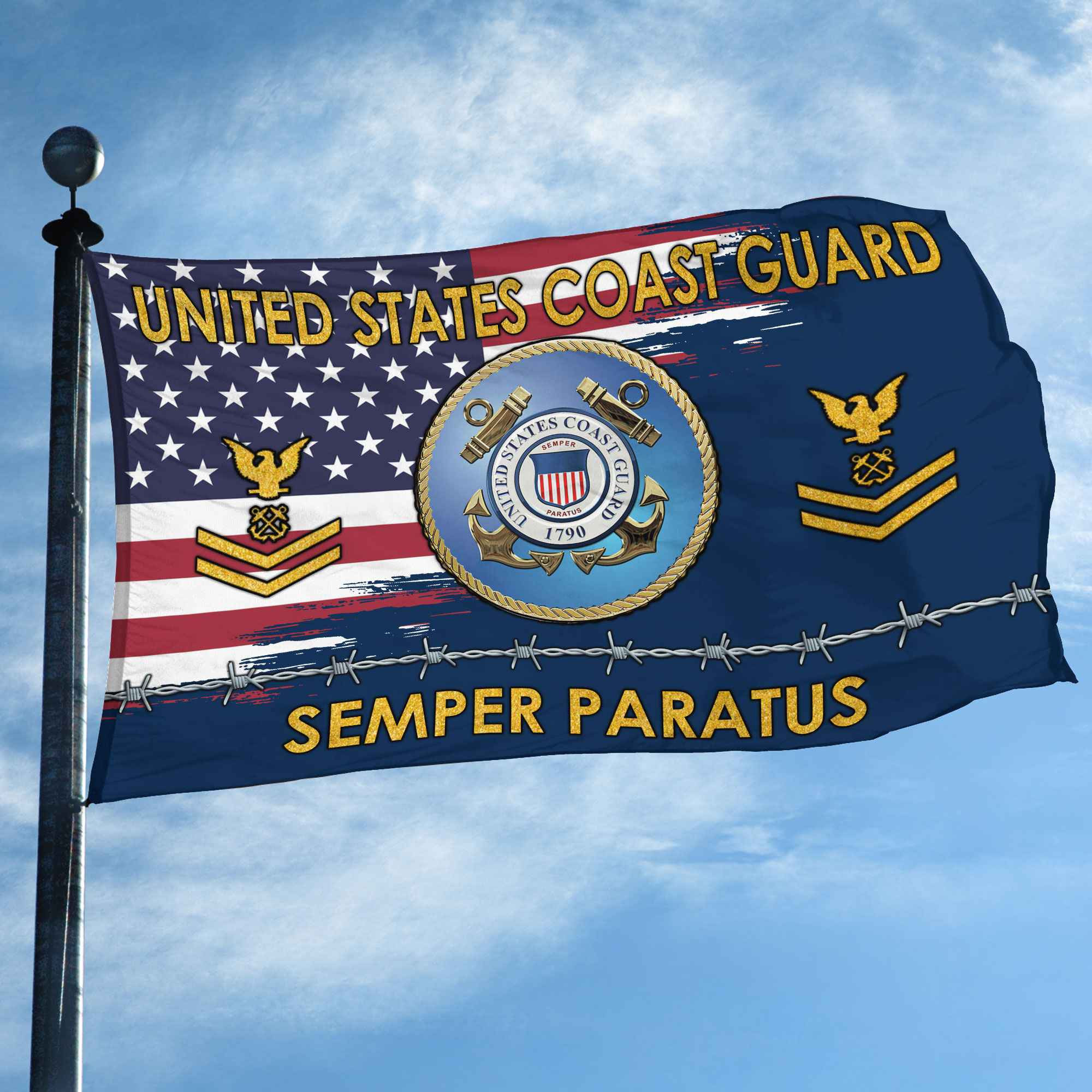 Unique Custom Name, Rank USCG Grommet Flag VPVC109605, Gifts For Coast Guard Veteran, Gifts For Dad, For Husband, Best Gifts On Father’s Day, Independence Day, Veterans Day. Unique Custom Name, Rank USCG Grommet Flag VPVC109605, Gifts For Coast Guard Veteran, Gifts For Dad, For Husband, Best Gifts On Father’s Day, Independence Day, Veterans Day.