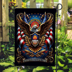 USMC Flag VPVC110403, Custom Name, Rank, Year, Gift For Marine Veteran, American Flag, Patriotic Flag, Garden Flag, House Flag, Best Gifts On Father's Day, Independence Day, Veterans Day. 3 1742976945093.jpg