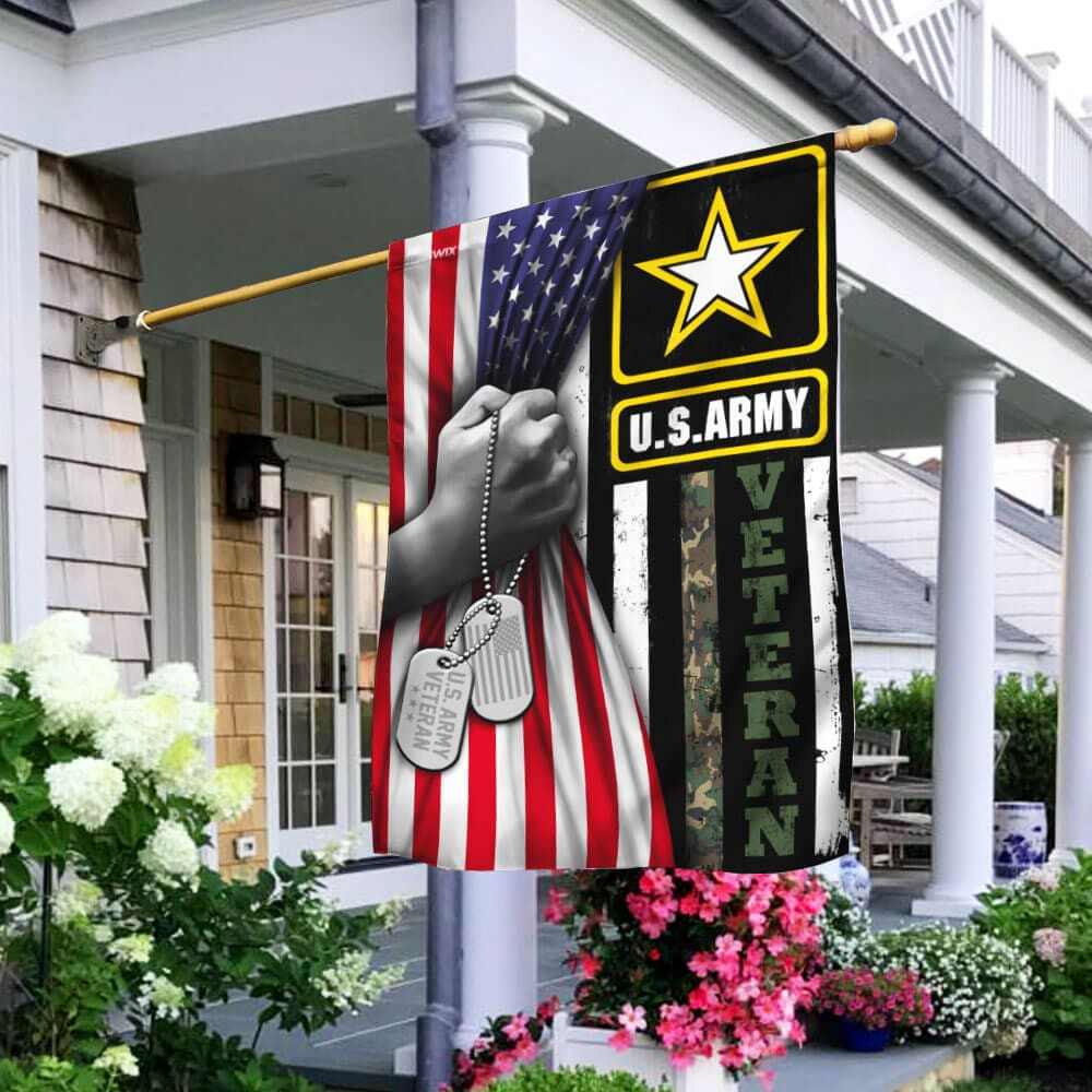 Unique U.S. Army Veteran Flag PVC191115 Unique U.S. Army Veteran Flag PVC191115