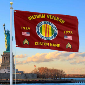 Premium Custom Vietnam Veteran Grommet Flag VPVC108606, Gifts For Vietnam Veteran, Best Gifts On Father’s Day, Armed Forces Day, Independence Day, Veterans Day.