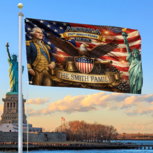 Premium Custom America 250th Anniversary Grommet Flag VPVC120155, America 250th Flag, America 250th Birthday, Best Gifts On Independence Day, Veterans Day.