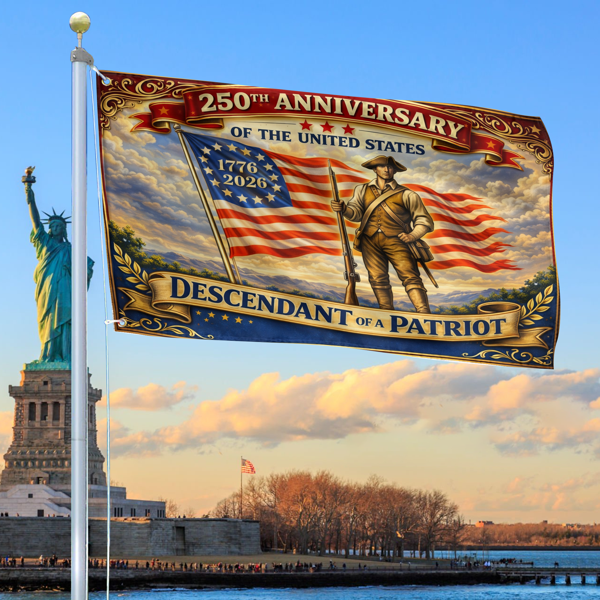 Premium America 250th Anniversary Grommet Flag VPVC120135, America 250th Flag, America 250th Birthday, Best Gifts On Independence Day, Veterans Day. Premium America 250th Anniversary Grommet Flag VPVC120135, America 250th Flag, America 250th Birthday, Best Gifts On Independence Day, Veterans Day.