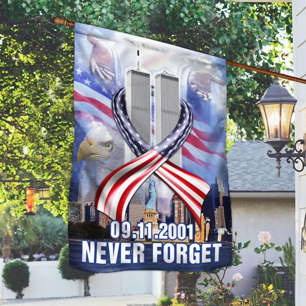 Premium Never Forget September 11 American Patriotic Flag PVC130719 Premium Never Forget September 11 American Patriotic Flag PVC130719
