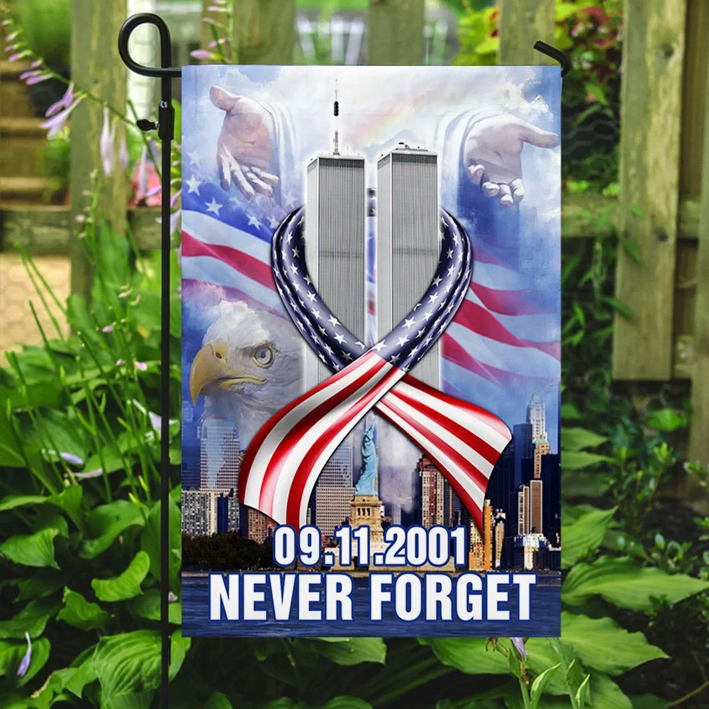 Premium Never Forget September 11 American Patriotic Flag PVC130719 Premium Never Forget September 11 American Patriotic Flag PVC130719