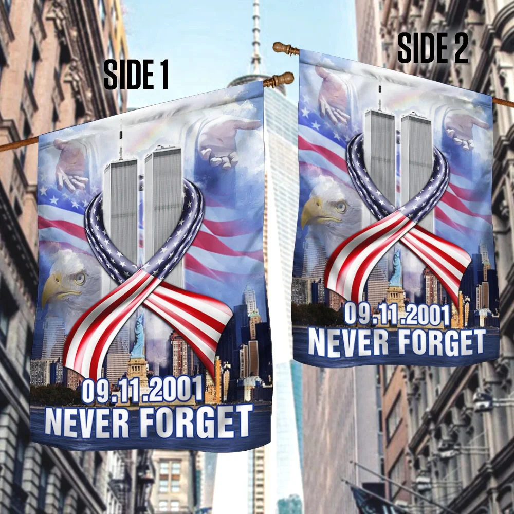 Premium Never Forget September 11 American Patriotic Flag PVC130719 Premium Never Forget September 11 American Patriotic Flag PVC130719