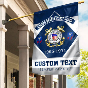 Premium Custom USCG Veteran Flag VPVC110905, Gift For Coast Guard Veteran, American Flag, Patriotic Flag, Garden Flag, House Flag, Gifts On Father’s Day, Independence Day, Veterans Day.