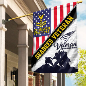 Premium Custom US Seabees Veteran Flag VPVC110109, Gifts For Seabees Veteran, American Flag, Patriotic Flag, Garden Flag, House Flag, Best Gifts On Father’s Day, Independence Day, Veterans Day.