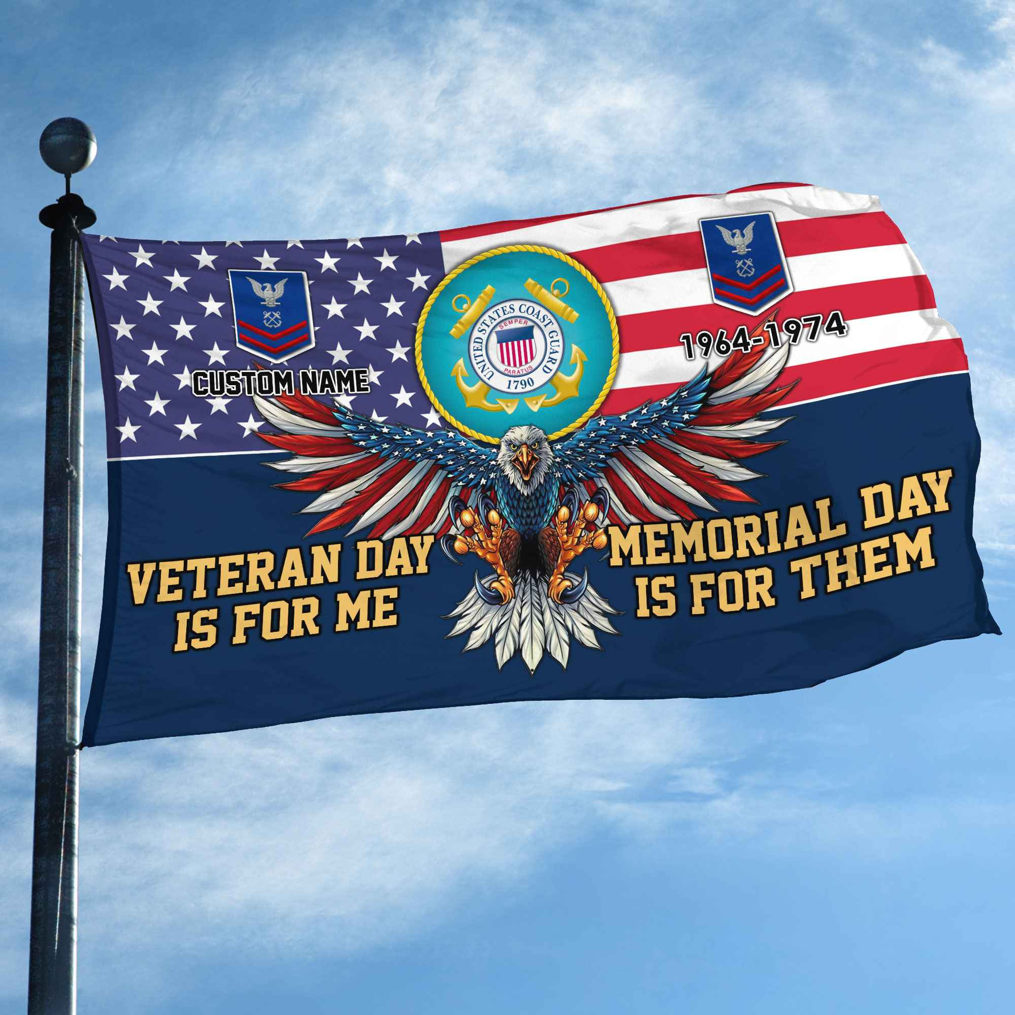 USCG Custom Grommet Flag VPVC106805, Gifts For Coast Guard Veteran, Best Gifts On Father’s Day, Armed Forces Day, Independence Day, Veterans Day. USCG Custom Grommet Flag VPVC106805, Gifts For Coast Guard Veteran, Best Gifts On Father’s Day, Armed Forces Day, Independence Day, Veterans Day.