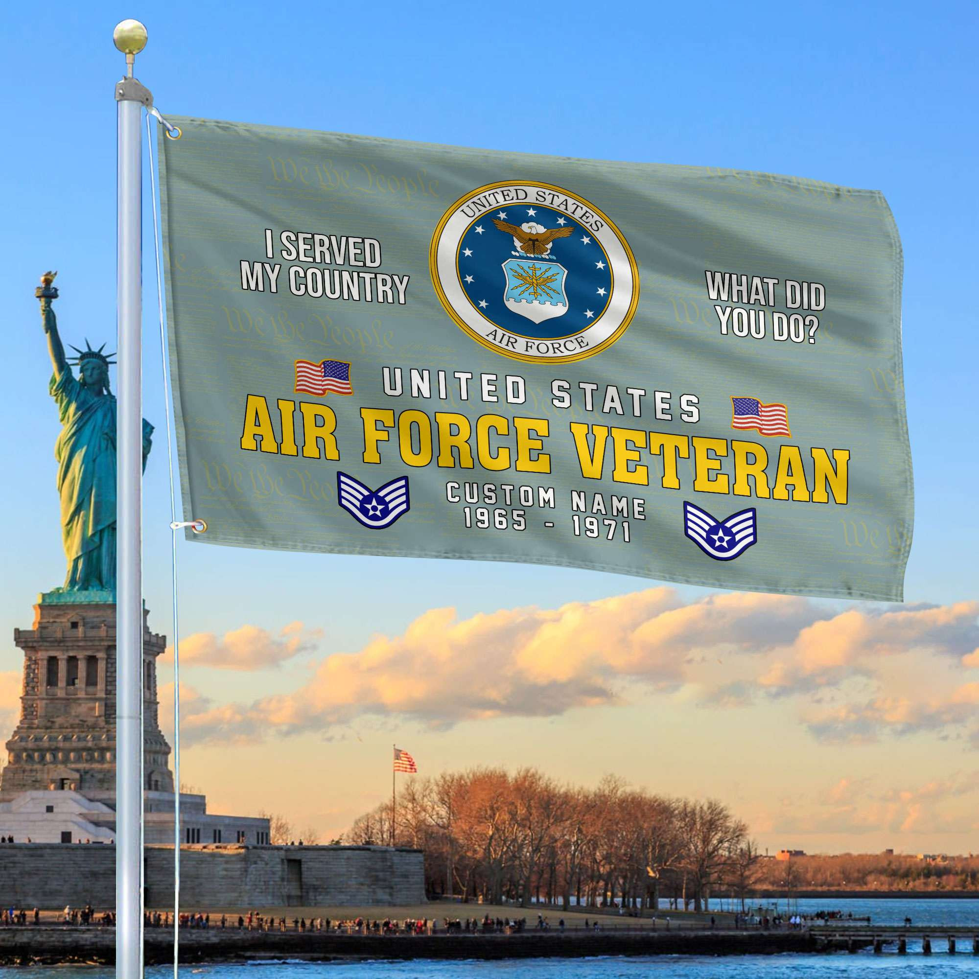 Unique Custom Name, Rank, Year, USAF Grommet Flag VPVC106704, Gift For Air Force Veteran, Gifts For Dad, For Husband, Best Gifts On Father’s Day, Independence Day, Veterans Day. Unique Custom Name, Rank, Year, USAF Grommet Flag VPVC106704, Gift For Air Force Veteran, Gifts For Dad, For Husband, Best Gifts On Father’s Day, Independence Day, Veterans Day.