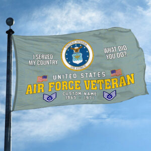 Unique Custom Name, Rank, Year, USAF Grommet Flag VPVC106704, Gift For Air Force Veteran, Gifts For Dad, For Husband, Best Gifts On Father's Day, Independence Day, Veterans Day. 1 1741236822638.jpg