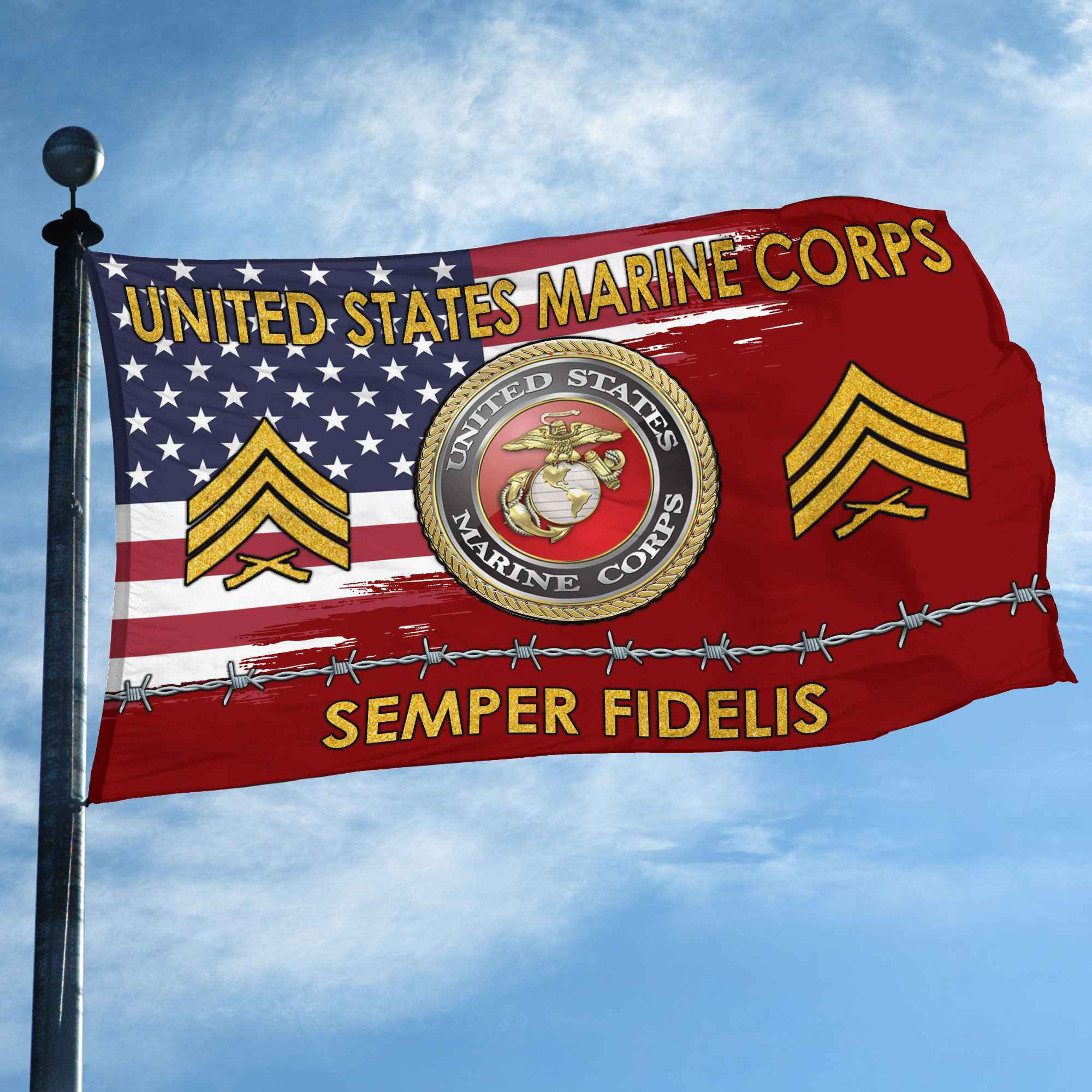 Unique Custom Name, Rank USMC Grommet Flag VPVC109603, Gifts For Marine Veteran, Gifts For Dad, For Husband, Best Gifts On Father’s Day, Independence Day, Veterans Day. Unique Custom Name, Rank USMC Grommet Flag VPVC109603, Gifts For Marine Veteran, Gifts For Dad, For Husband, Best Gifts On Father’s Day, Independence Day, Veterans Day.