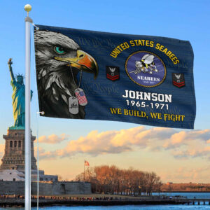 US Seabees Custom Grommet Flag VPVC108809, Gifts For Seabees Veteran, Best Gifts On Father’s Day, Armed Forces Day, Independence Day, Veterans Day.