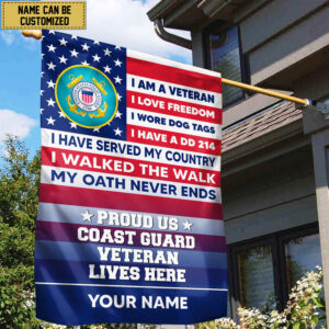 USCG Personalized American Flag, Gift For US Military Veteran, US Coast Guard Veteran Grommet Flag, Garden Flag, House Flag VPVC102905 2 1716371955817.jpg
