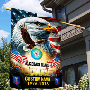 Premium Custom Name, Rank USCG Flag VPVC110205, Gift For Coast Guard Veteran, American Flag, Patriotic Flag, Garden Flag, House Flag, Best Gifts On Father's Day, Independence Day, Veterans Day. 1 1742972610670.jpg