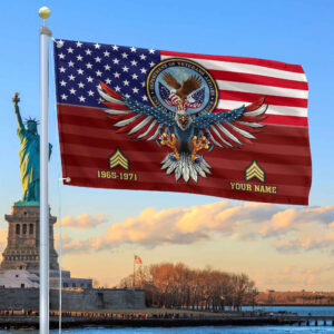 Premium Custom US Veteran Grommet Flag VPVC109007, Gifts For US Veteran, Gifts For Dad, For Husband, Best Gifts On Father’s Day, Armed Forces Day, Independence Day, Veterans Day.