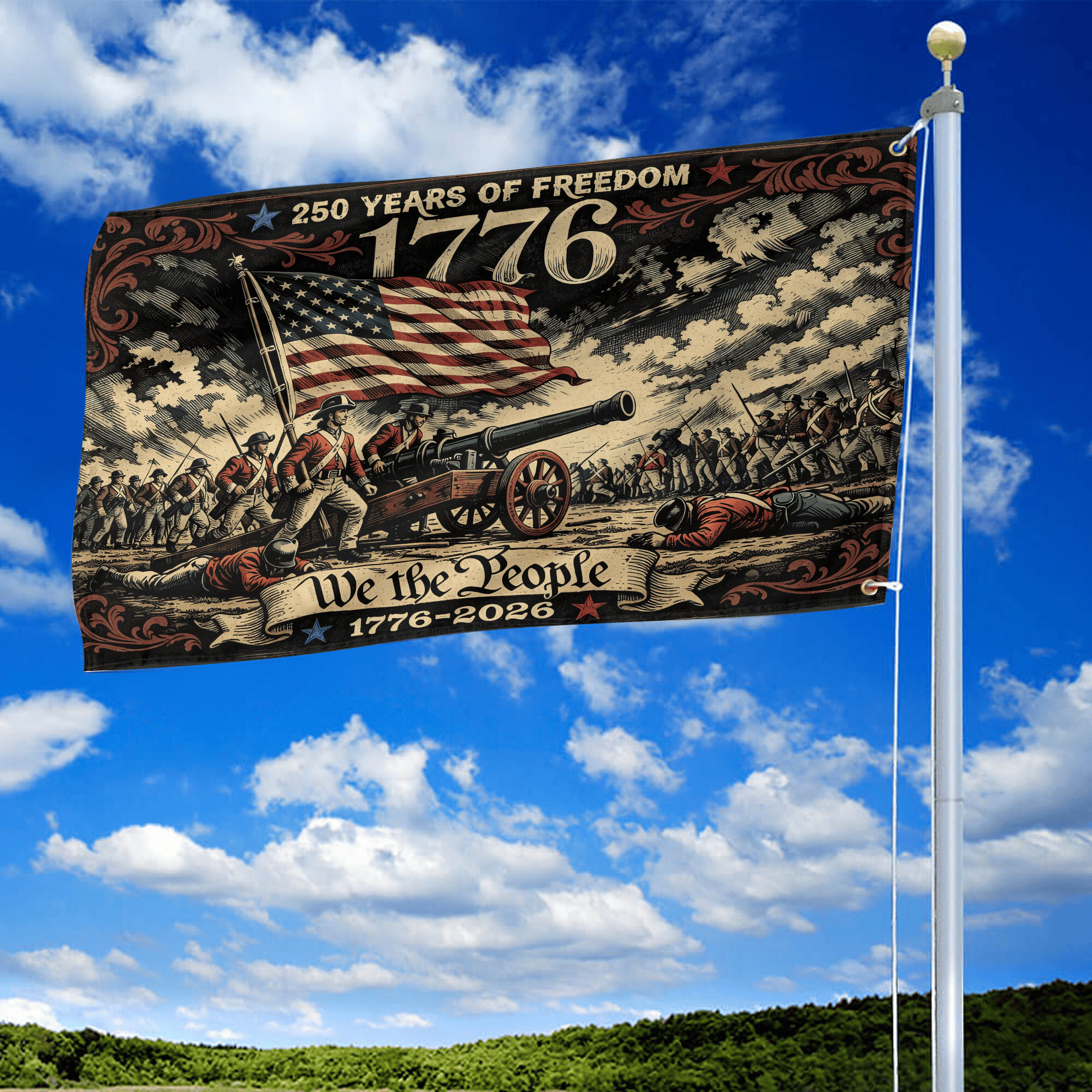 Premium America 250th Anniversary Grommet Flag VPVC120114, America 250th Flag, America 250th Birthday, Best Gifts On Independence Day, Veterans Day. Premium America 250th Anniversary Grommet Flag VPVC120114, America 250th Flag, America 250th Birthday, Best Gifts On Independence Day, Veterans Day.