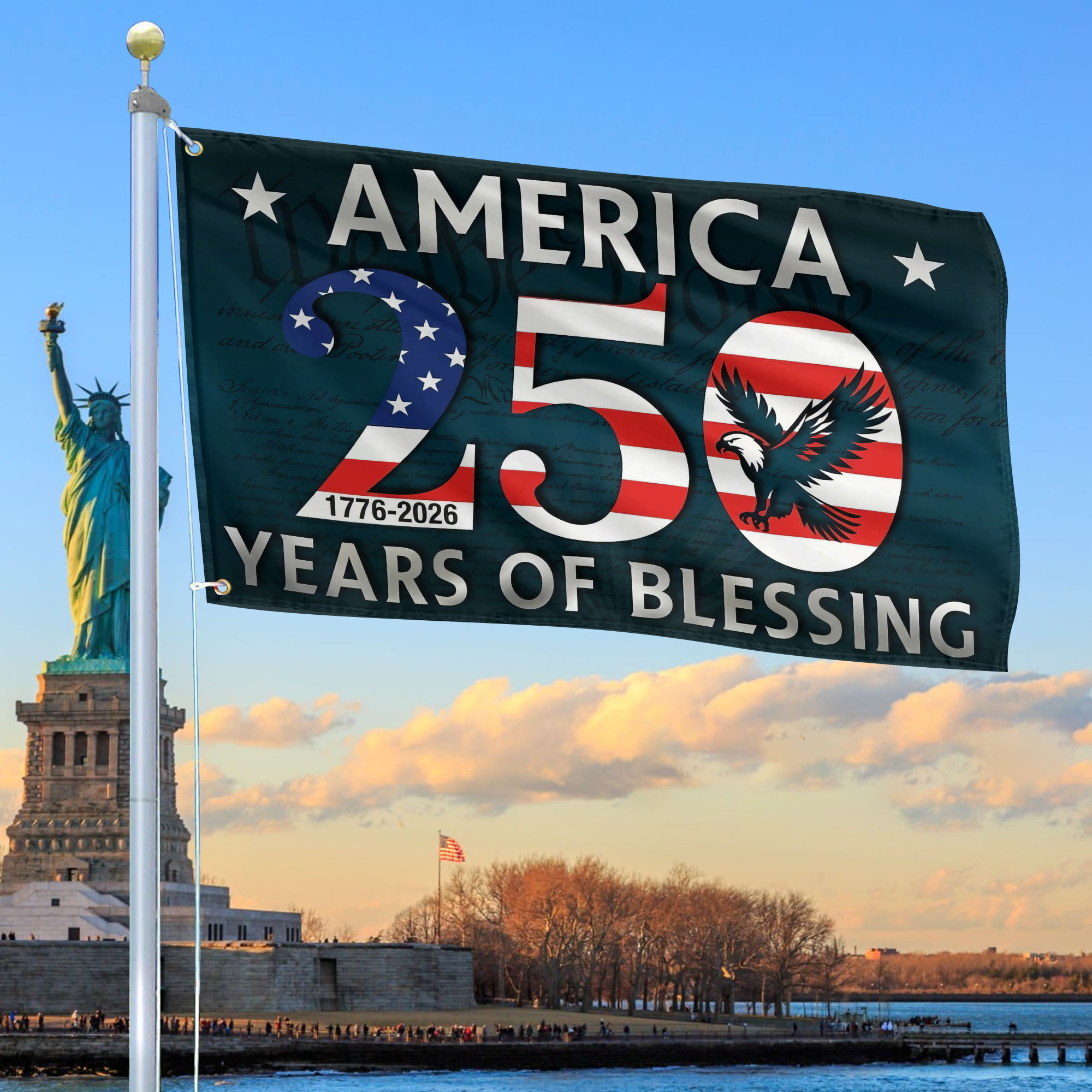 Premium America 250th Anniversary Grommet Flag VPVC120070, America 250th Flag, America 250th Birthday, Best Gifts On Independence Day, Veterans Day. Premium America 250th Anniversary Grommet Flag VPVC120070, America 250th Flag, America 250th Birthday, Best Gifts On Independence Day, Veterans Day.