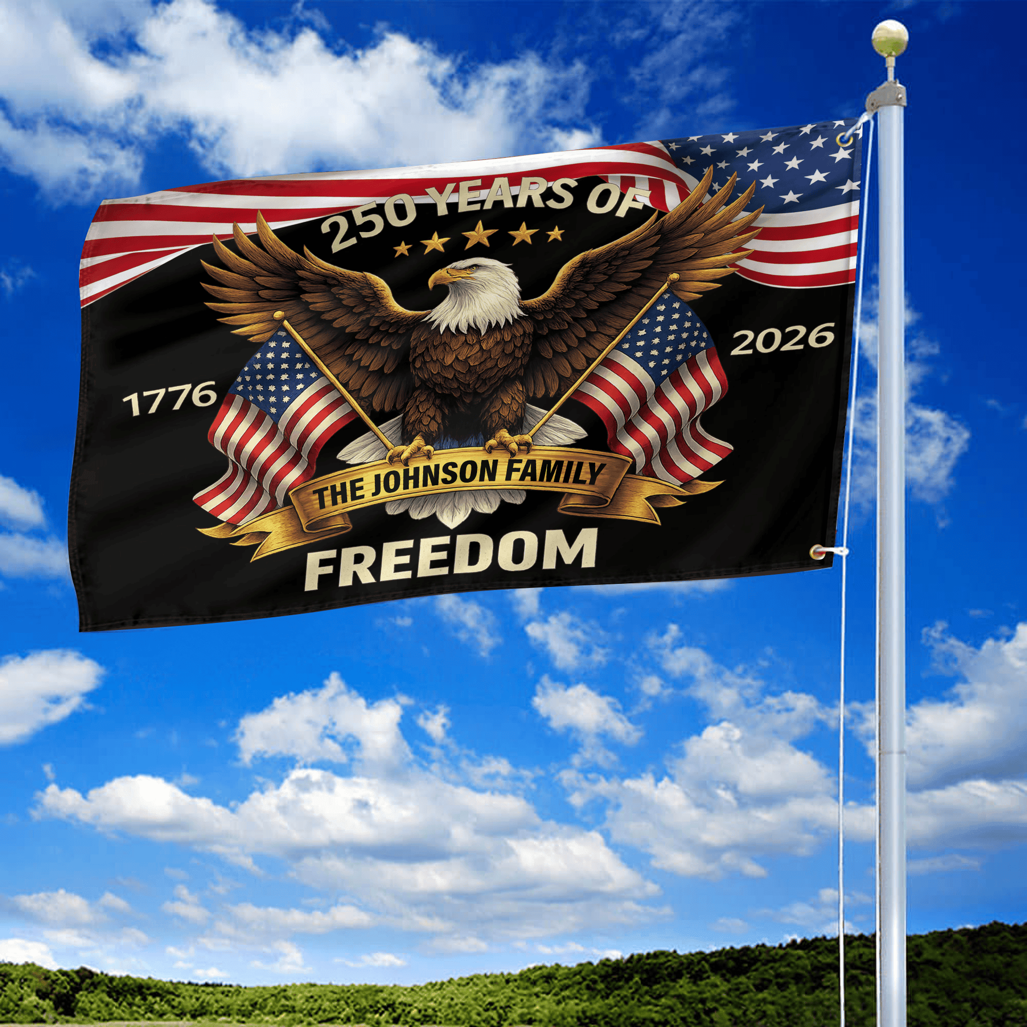 Premium Custom America 250th Anniversary Grommet Flag VPVC120161, America 250th Flag, America 250th Birthday, Best Gifts On Independence Day, Veterans Day. Premium Custom America 250th Anniversary Grommet Flag VPVC120161, America 250th Flag, America 250th Birthday, Best Gifts On Independence Day, Veterans Day.