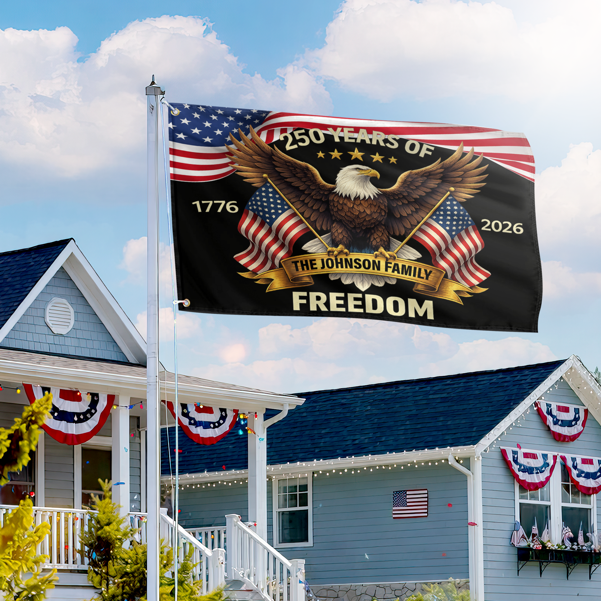 Premium Custom America 250th Anniversary Grommet Flag VPVC120161, America 250th Flag, America 250th Birthday, Best Gifts On Independence Day, Veterans Day. Premium Custom America 250th Anniversary Grommet Flag VPVC120161, America 250th Flag, America 250th Birthday, Best Gifts On Independence Day, Veterans Day.