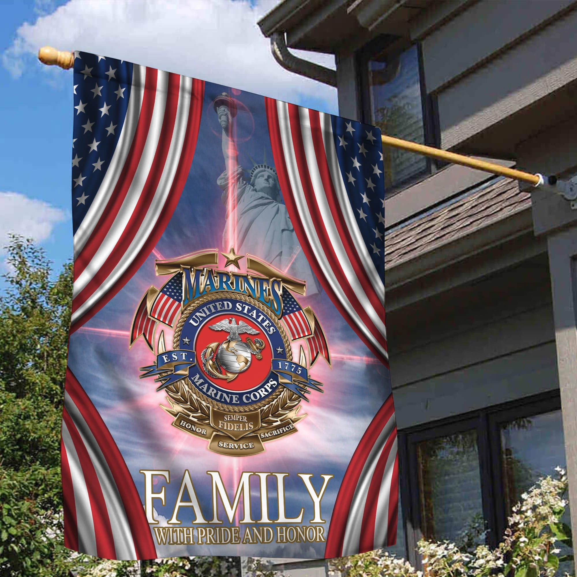 Premium Multiple US Military Services Veteran Flag PVC271201 Premium Multiple US Military Services Veteran Flag PVC271201