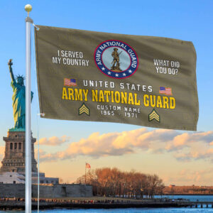 Unique Custom Name, Rank, Year, Army National Guard Grommet Flag VPVC106708, Gift For Army National Guard Veteran, Gifts For Dad, For Husband, Best Gifts On Father’s Day, Independence Day, Veterans Day.
