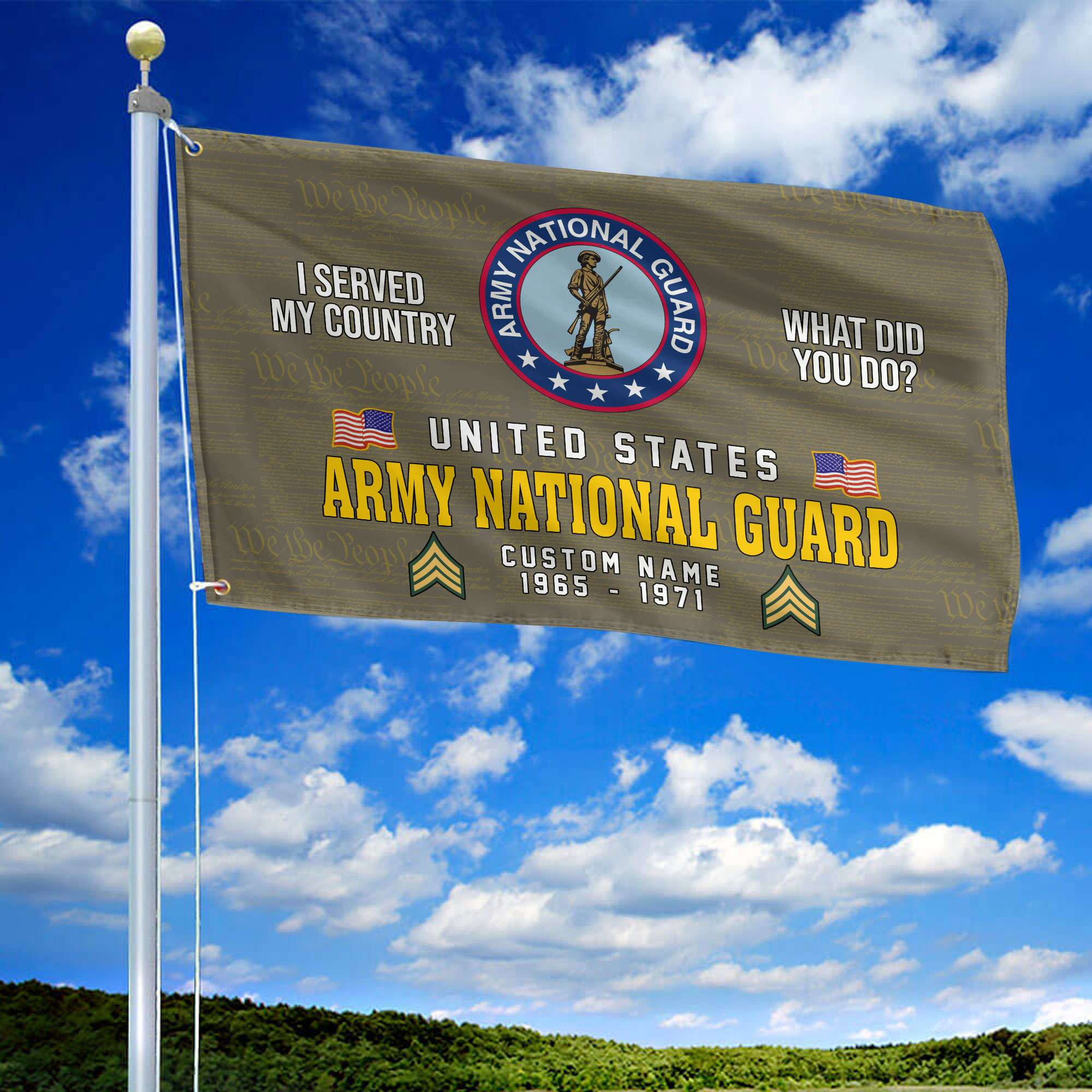 Unique Custom Name, Rank, Year, Army National Guard Grommet Flag VPVC106708, Gift For Army National Guard Veteran, Gifts For Dad, For Husband, Best Gifts On Father’s Day, Independence Day, Veterans Day. Unique Custom Name, Rank, Year, Army National Guard Grommet Flag VPVC106708, Gift For Army National Guard Veteran, Gifts For Dad, For Husband, Best Gifts On Father’s Day, Independence Day, Veterans Day.