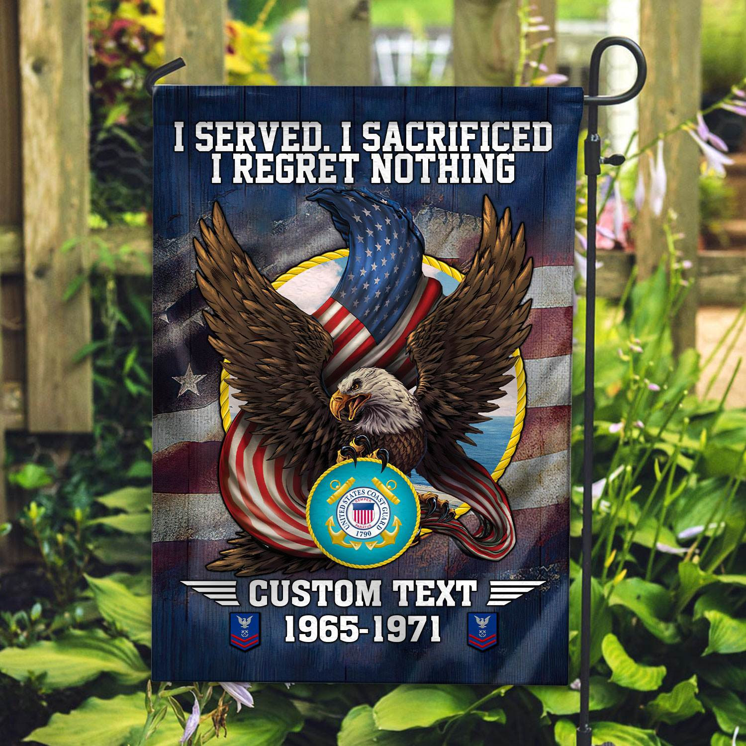 Premium Custom USCG Flag VPVC110605, Gift For Coast Guard Veteran, American Flag, Patriotic Flag, Garden Flag, House Flag Premium Custom USCG Flag VPVC110605, Gift For Coast Guard Veteran, American Flag, Patriotic Flag, Garden Flag, House Flag