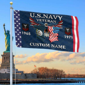 US Navy Custom Grommet Flag VPVC109302, Gifts For Navy Veteran, Best Gifts On Father’s Day, Armed Forces Day, Independence Day, Veterans Day.