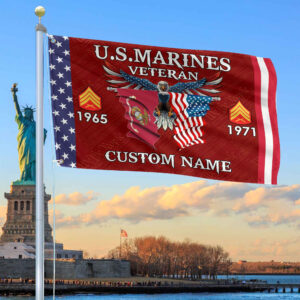 USMC Custom Grommet Flag VPVC109303, Gifts For Marine Veteran, Best Gifts On Father’s Day, Armed Forces Day, Independence Day, Veterans Day.