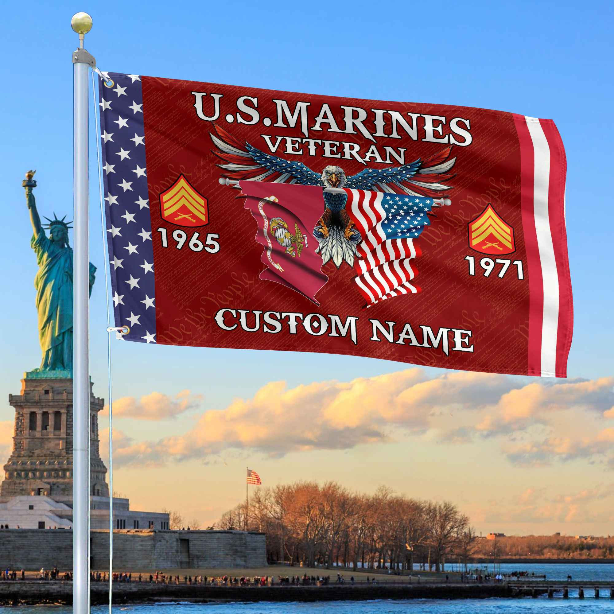 USMC Custom Grommet Flag VPVC109303, Gifts For Marine Veteran, Best Gifts On Father’s Day, Armed Forces Day, Independence Day, Veterans Day. USMC Custom Grommet Flag VPVC109303, Gifts For Marine Veteran, Best Gifts On Father’s Day, Armed Forces Day, Independence Day, Veterans Day.
