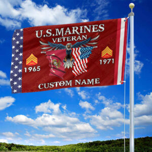 USMC Custom Grommet Flag VPVC109303, Gifts For Marine Veteran, Best Gifts On Father's Day, Armed Forces Day, Independence Day, Veterans Day. 1 1741753098943.jpg