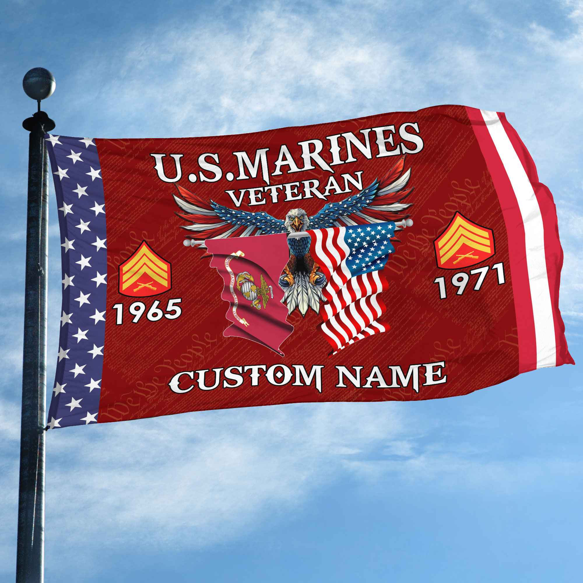 USMC Custom Grommet Flag VPVC109303, Gifts For Marine Veteran, Best Gifts On Father’s Day, Armed Forces Day, Independence Day, Veterans Day. USMC Custom Grommet Flag VPVC109303, Gifts For Marine Veteran, Best Gifts On Father’s Day, Armed Forces Day, Independence Day, Veterans Day.