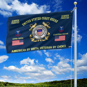 Premium Custom Name, Rank, Year, USCG Grommet Flag VPVC108105, Gift For Coast Guard Veteran, Gifts For Dad, For Husband, Best Gifts On Father's Day, Independence Day, Veterans Day. 1 1741331778125.jpg
