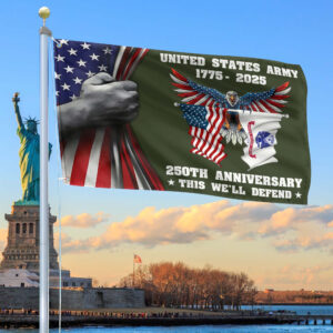 Premium 250th Anniversary Of The Army Grommet Flag VPVC120008, Gifts For Army Veteran, Best Gifts On Father’s Day, Veterans Day.