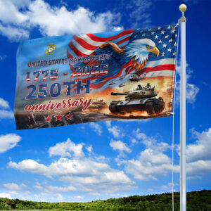 Premium USMC Grommet Flag VPVC120030, 250th Anniversary Marine Corps Flag, Gifts For Marine Veteran, Best Gifts On Father's Day, Veterans Day. 1 1753437874212.jpg