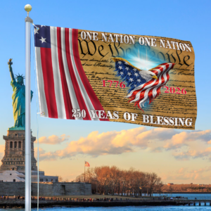 Premium America 250th Anniversary Grommet Flag VPVC120132, America 250th Flag, America 250th Birthday, Best Gifts On Independence Day, Veterans Day.