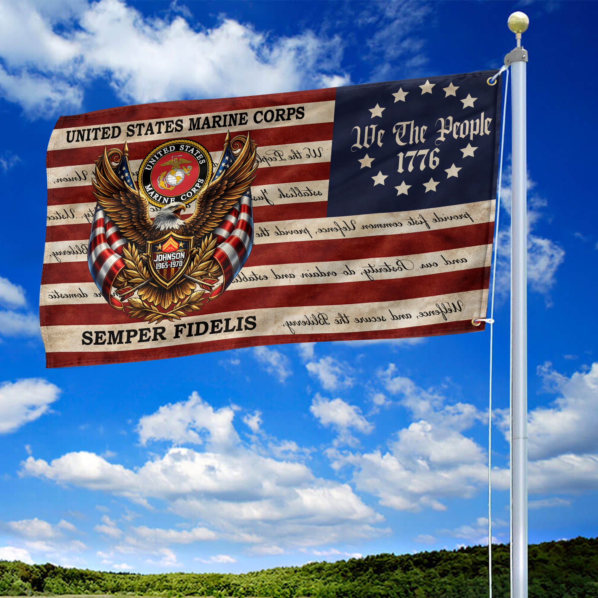 Premium Custom USMC Grommet Flag VPVC120150, Gifts For Marine Veteran, Best Gifts On Independence Day, Veterans Day. Premium Custom USMC Grommet Flag VPVC120150, Gifts For Marine Veteran, Best Gifts On Independence Day, Veterans Day.