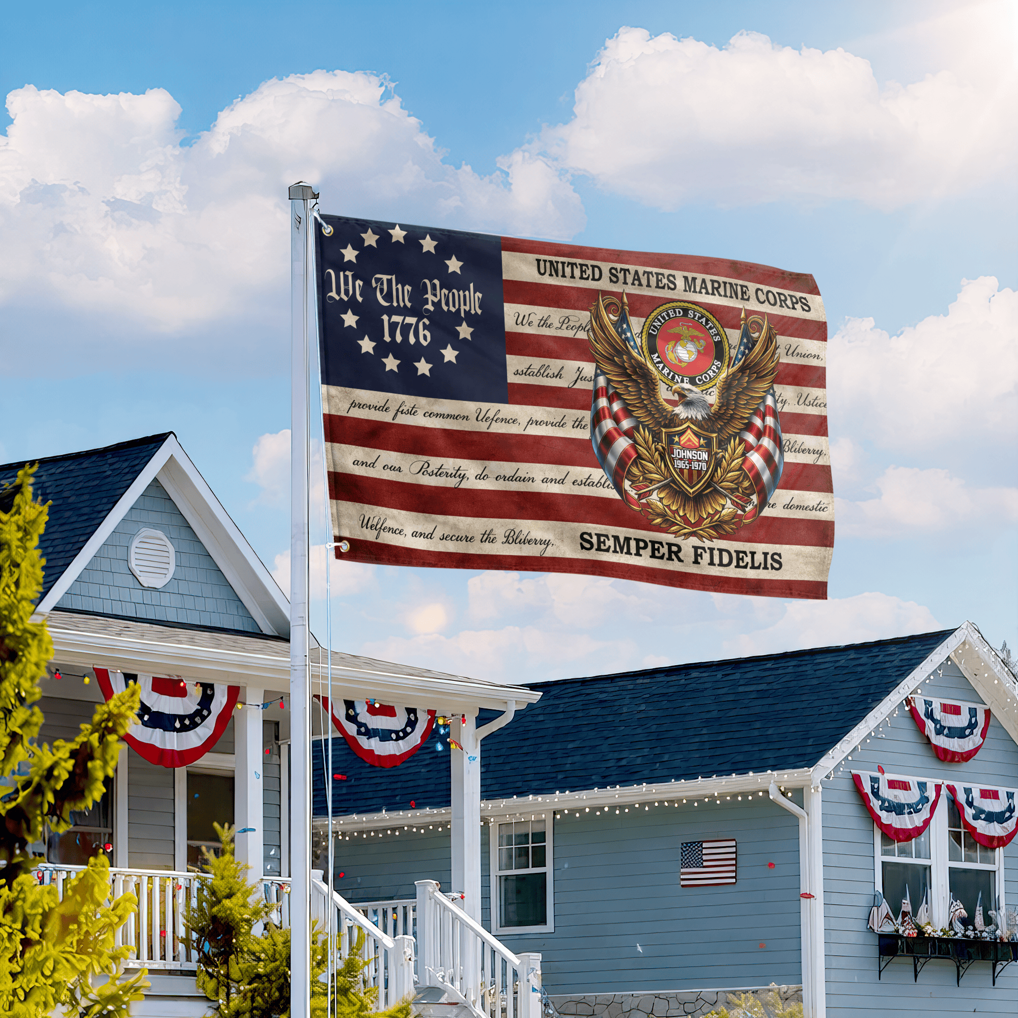 Premium Custom USMC Grommet Flag VPVC120150, Gifts For Marine Veteran, Best Gifts On Independence Day, Veterans Day. Premium Custom USMC Grommet Flag VPVC120150, Gifts For Marine Veteran, Best Gifts On Independence Day, Veterans Day.