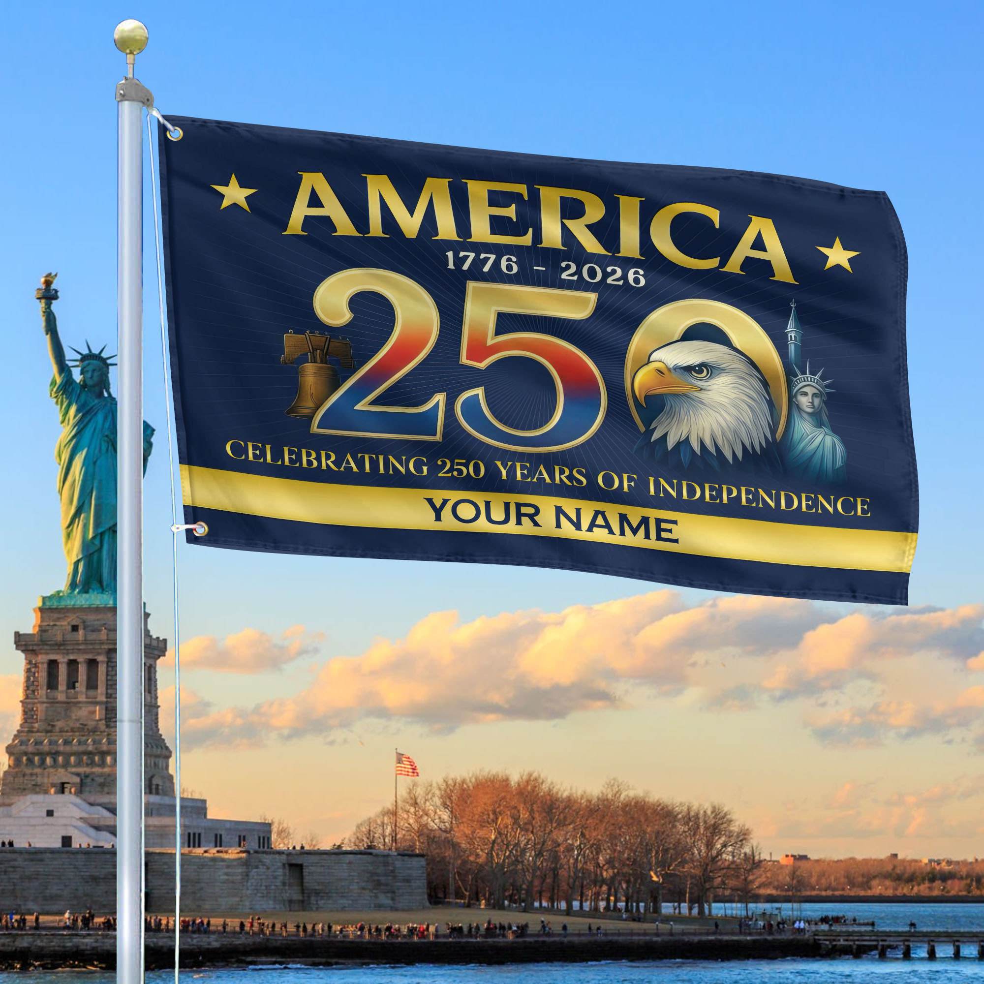 Premium Custom America 250th Anniversary Grommet Flag VPVC120090, America 250th Flag, America 250th Birthday, Best Gifts On Independence Day, Veterans Day. Premium Custom America 250th Anniversary Grommet Flag VPVC120090, America 250th Flag, America 250th Birthday, Best Gifts On Independence Day, Veterans Day.