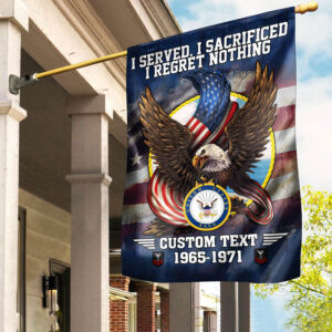 Premium Custom US Navy Flag VPVC110602, Gift For Navy Veteran, American Flag, Patriotic Flag, Garden Flag, House Flag