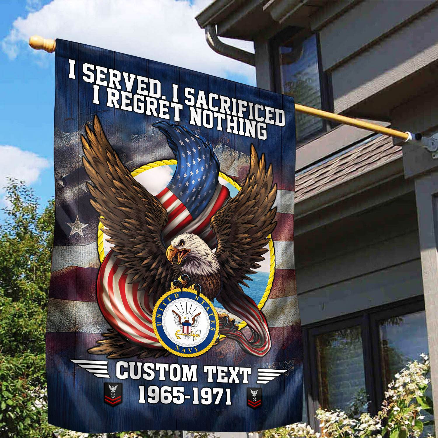 Premium Custom US Navy Flag VPVC110602, Gift For Navy Veteran, American Flag, Patriotic Flag, Garden Flag, House Flag Premium Custom US Navy Flag VPVC110602, Gift For Navy Veteran, American Flag, Patriotic Flag, Garden Flag, House Flag