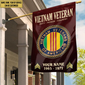 Vietnam Veteran Flag VPVC112206, Custom Name, Rank, Year, Gift For Vietnam Veteran, American Flag, Patriotic Flag, Garden Flag, House Flag 1 1743152051255.jpg