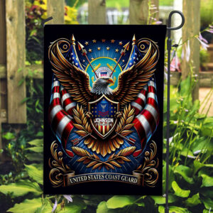 USCG Flag VPVC110405, Custom Name, Rank, Year, Gift For Coast Guard Veteran, American Flag, Patriotic Flag, Garden Flag, House Flag, Best Gifts On Father's Day, Independence Day, Veterans Day. 3 1742977102532.jpg