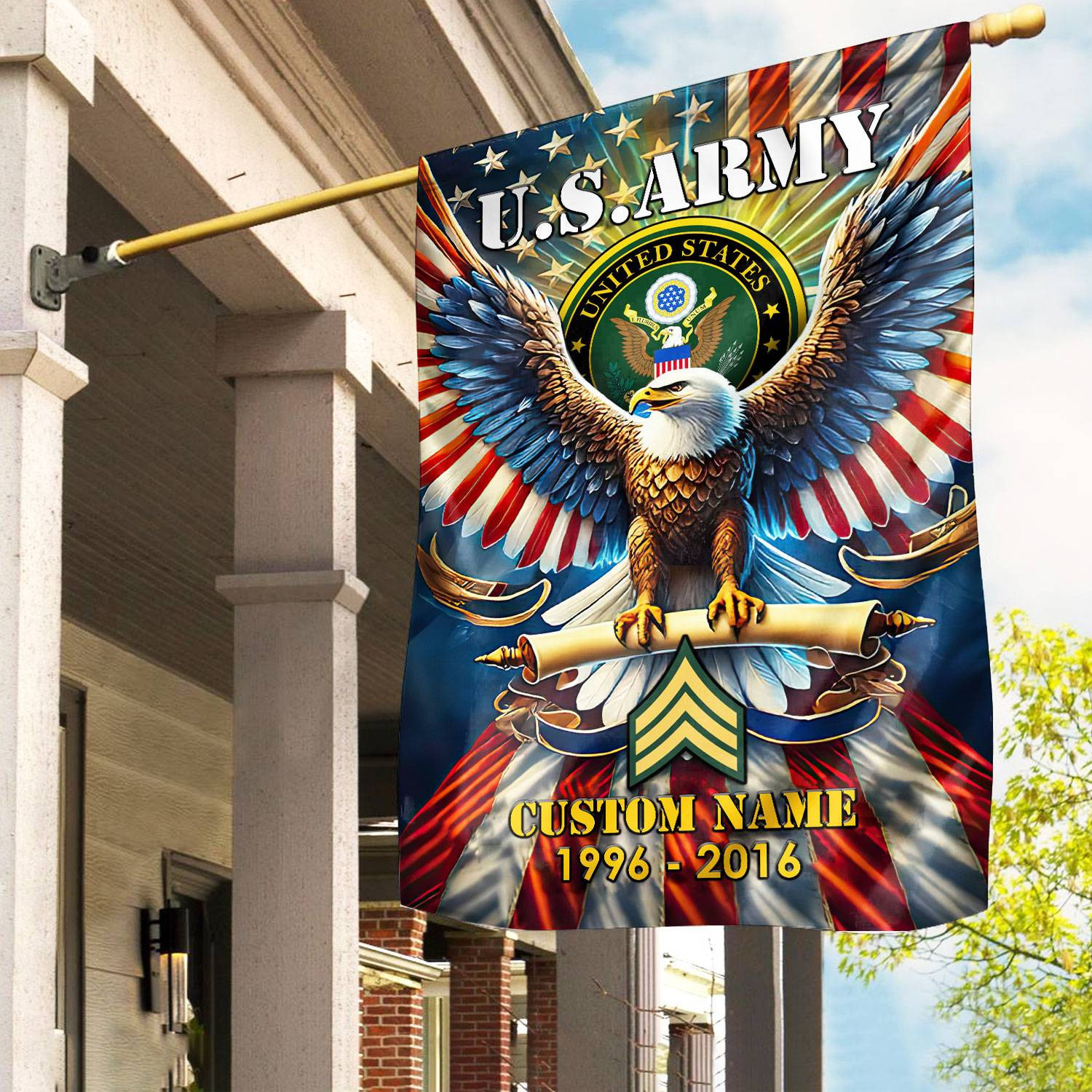Premium Custom Name, Rank US Army Flag VPVC110301, Gift For Army Veteran, American Flag, Patriotic Flag, Garden Flag, House Flag, Best Gifts On Father’s Day, Independence Day, Veterans Day. Premium Custom Name, Rank US Army Flag VPVC110301, Gift For Army Veteran, American Flag, Patriotic Flag, Garden Flag, House Flag, Best Gifts On Father’s Day, Independence Day, Veterans Day.