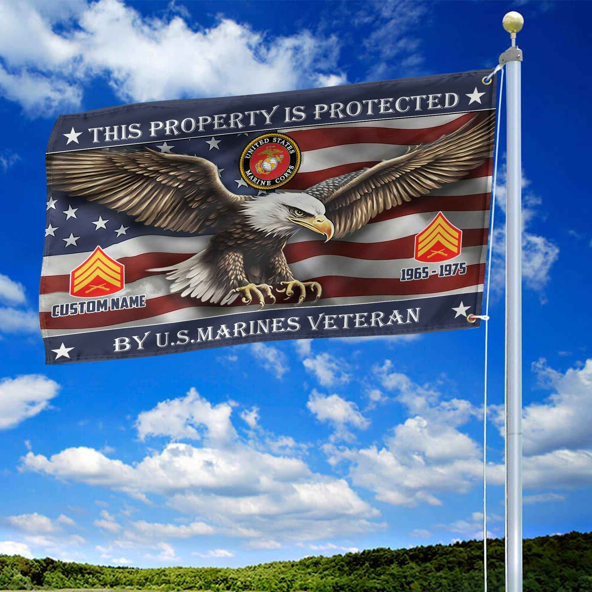 Unique Custom Name, Rank, Year, USMC Grommet Flag VPVC108503, Gifts For Marine Veteran, Gifts For Dad, For Husband, Best Gifts On Father’s Day, Independence Day, Veterans Day. Unique Custom Name, Rank, Year, USMC Grommet Flag VPVC108503, Gifts For Marine Veteran, Gifts For Dad, For Husband, Best Gifts On Father’s Day, Independence Day, Veterans Day.