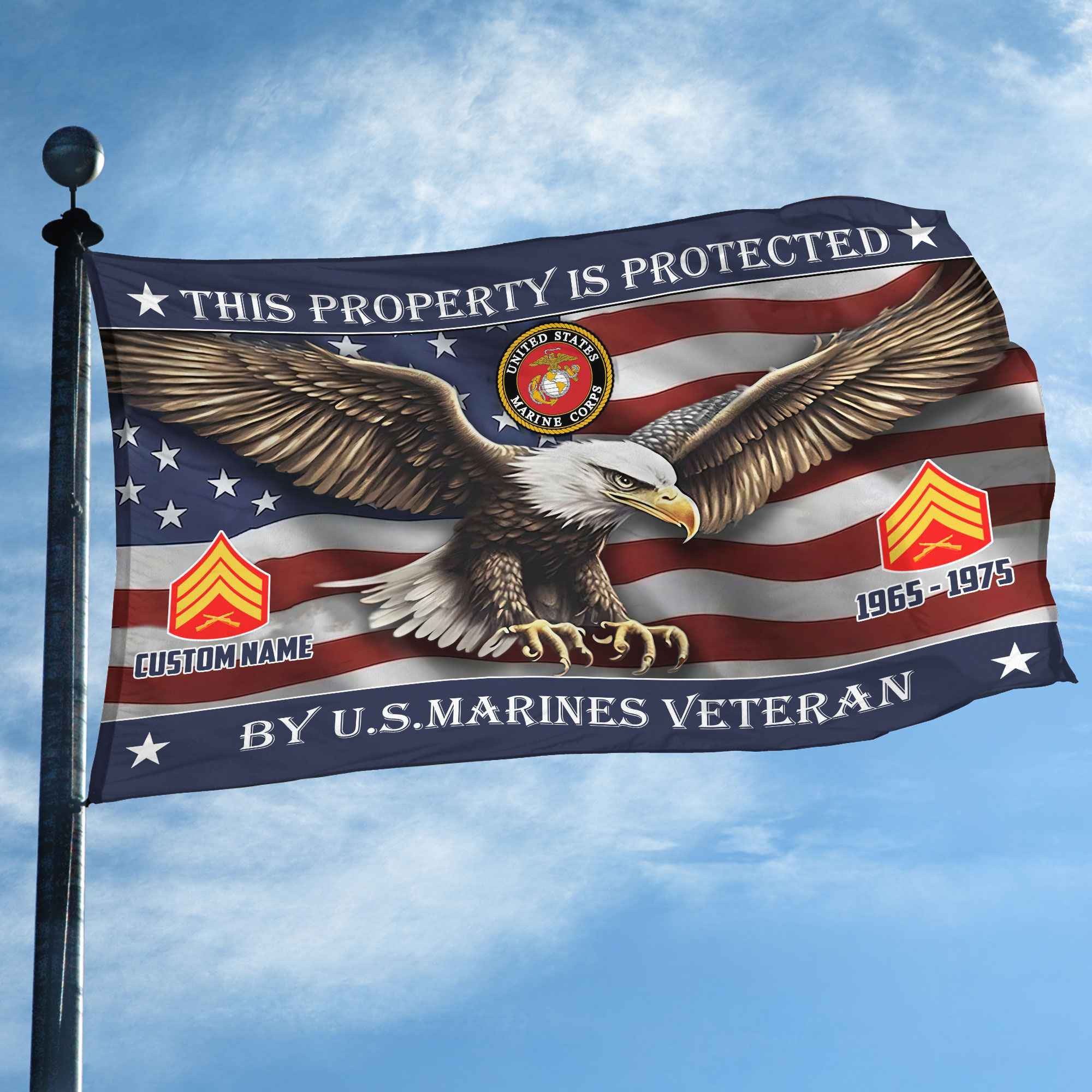 Unique Custom Name, Rank, Year, USMC Grommet Flag VPVC108503, Gifts For Marine Veteran, Gifts For Dad, For Husband, Best Gifts On Father’s Day, Independence Day, Veterans Day. Unique Custom Name, Rank, Year, USMC Grommet Flag VPVC108503, Gifts For Marine Veteran, Gifts For Dad, For Husband, Best Gifts On Father’s Day, Independence Day, Veterans Day.